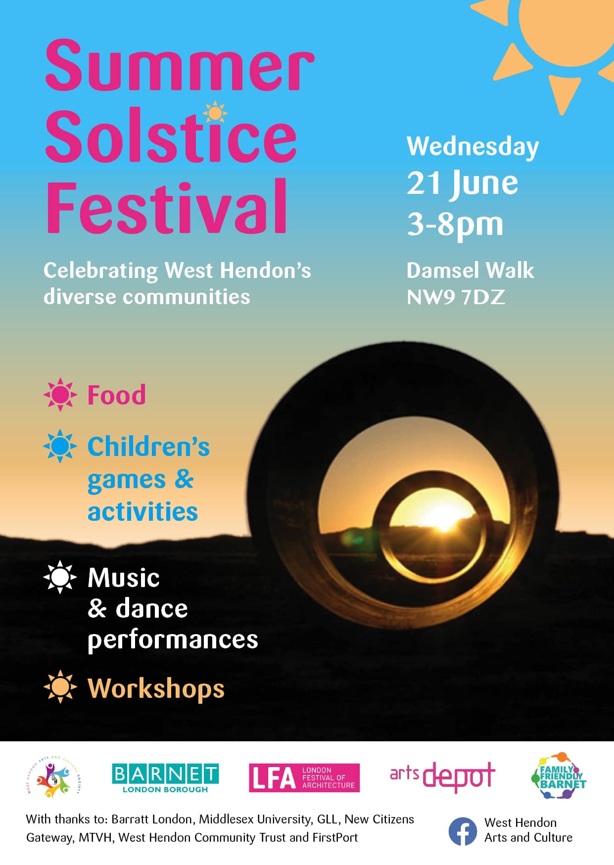 Summer Solstice 2023 Festival Barnet - Lynne Warner Headline