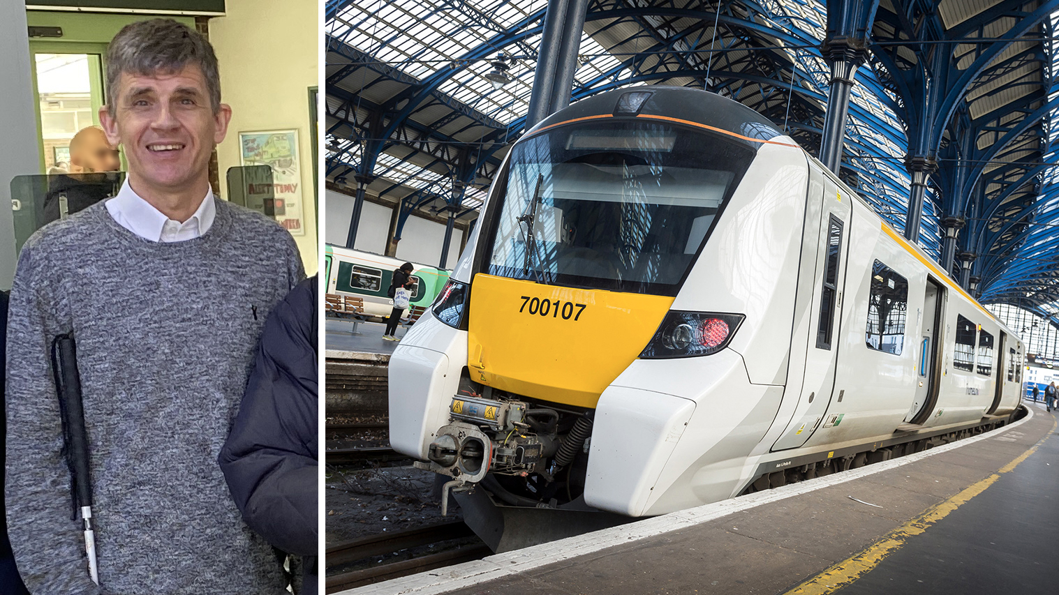 Blind passenger helps Thameslink create train audio descriptions ...