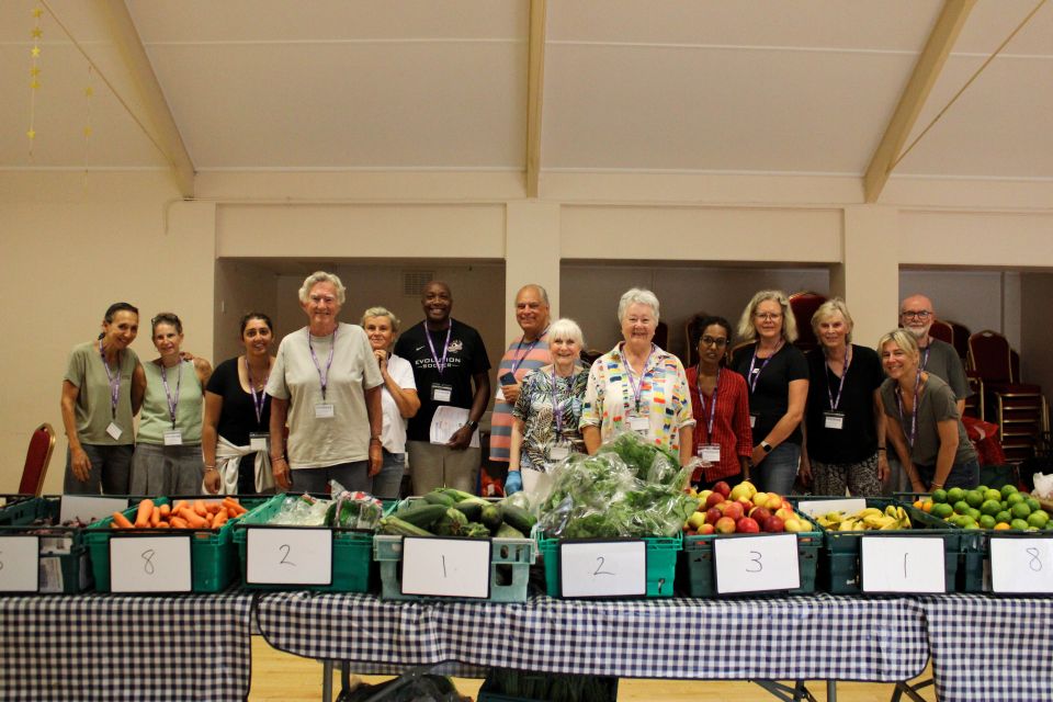 Developer makes donation to foodbank